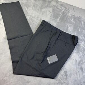 Bonobos Pants Mens 38x37 Gray Athletic Fit Marzotto Wool Stretch Dress Formal